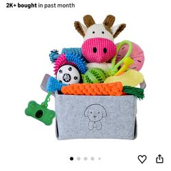 Dog Toy With Basket Included 