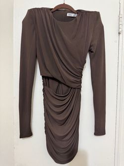 Zara bodycon open front short dress