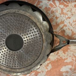 Musential 10 Inch Frying Pan Skillet Tempered Glass Lid Nonstick Aluminum Stainless Steel ceramic