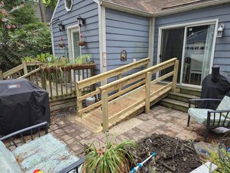 Handicap Ramp Custom For $200 plus the wood and must disassemble