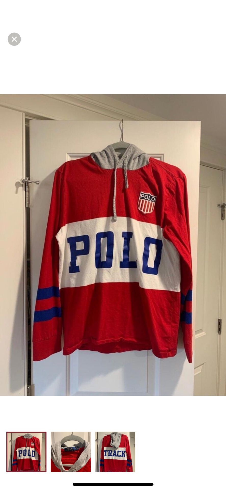 Polo Ralph Lauren Track Lightweight Hoodie Pullover Shield