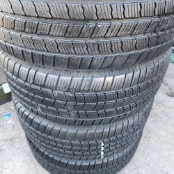4 USED TIRES MICHELIN 275/55/20