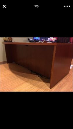 Large wooden desk