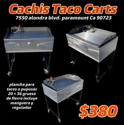 Plancha De 36” | Plancha De Fierro | Patas Desmontable | Incluye Manguera Y Regulador