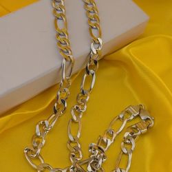 24"  Fígaro Link Necklace 9mm 58.70g