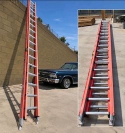 32 ft. Glidesafe Fiberglass Extension Ladder (31 ft. Reach Height) with 300 lb. Load Capacity