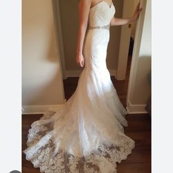 David Bridal Wedding Dress  V3680 (Used Once)