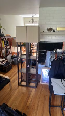 Lamps with shelves