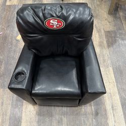 49ers Kids Recliner Leather Chair 