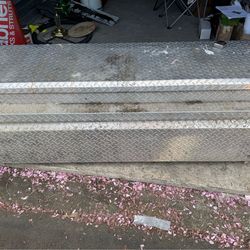 60” Aluminum Truck Tool Box / Crossover Box – Heavy Duty Diamond Plate