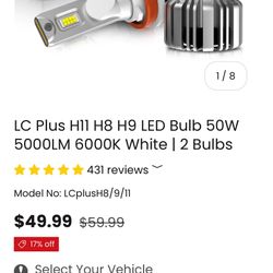 LED Headlight Light Bulbs 