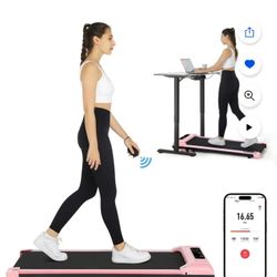Pink Walk Pad Treadmill 