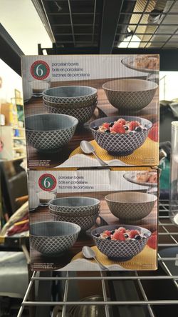 6 porcelain bowl sets