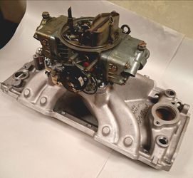 Big Block Chevy Holley Carb and Edelbrock Intake