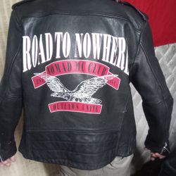 Black Leather Mens Riding Jacket