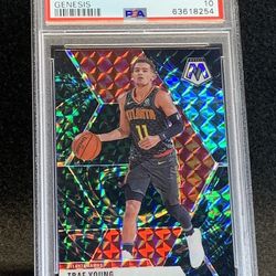 2019 Mosaic 🔥 Trae Young 🔥 Genesis Prizm PSA 10 💎 Mint - Atlanta Hawks