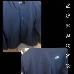 Women's XXL black NORTHFACE Coat 
