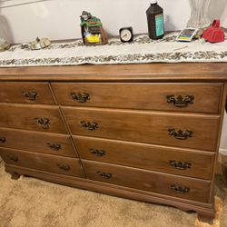 Antique Dresser 8 Drawers 