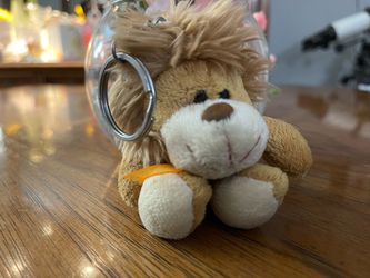 Adorable Plush Lion Keychain