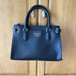 New- GUESS Black Handbag with Pouch