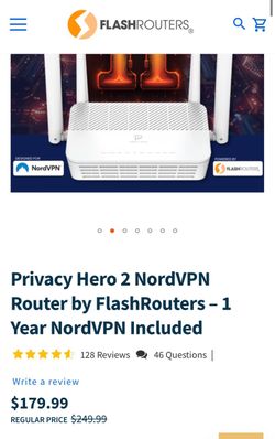 Privacy Hero 2 NordVPN Router by FlashRouters