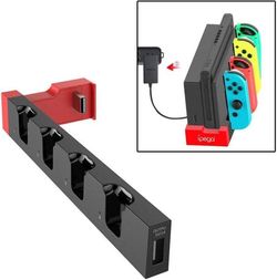 ipega PG-9186 Nintendo Switch Controller Charger w/ 4 Slots Joy-Con Game