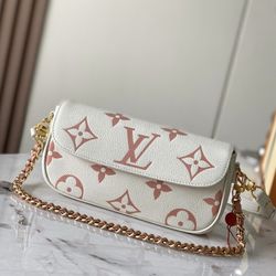 LOUIS VUITTON IVY Logo Cowhide Baguette Bag One-Shoulder Crossbody Wallet(92)51