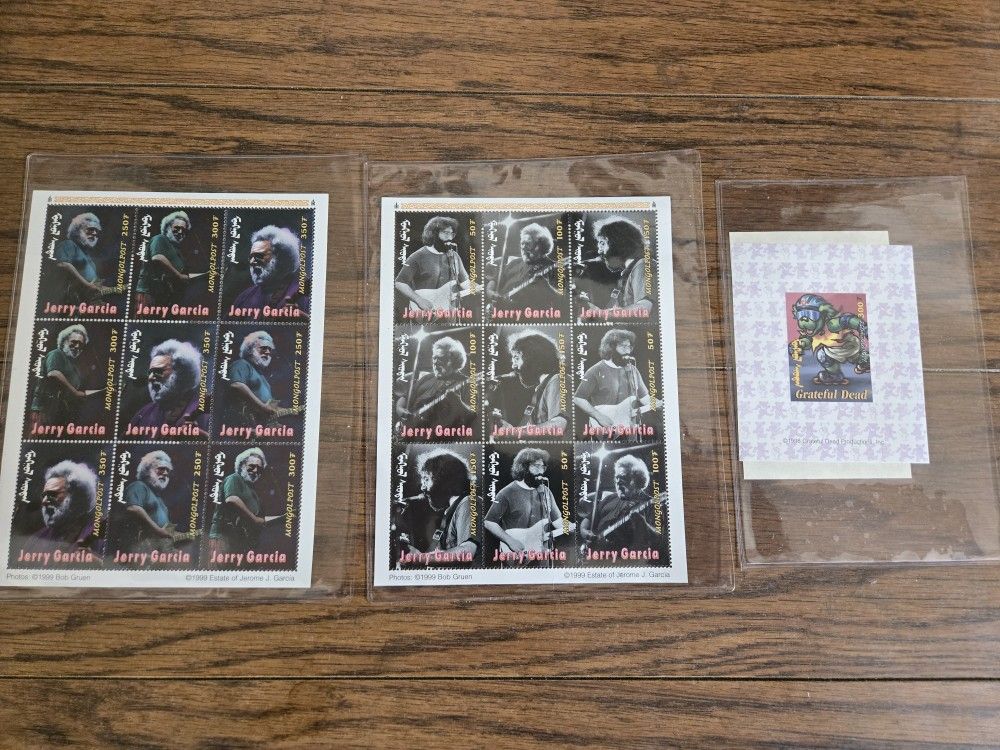 Jerry Garcia Greatful Dead Stamps