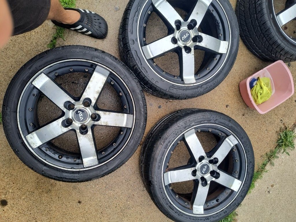 18'rims and tires AsA made in Korea