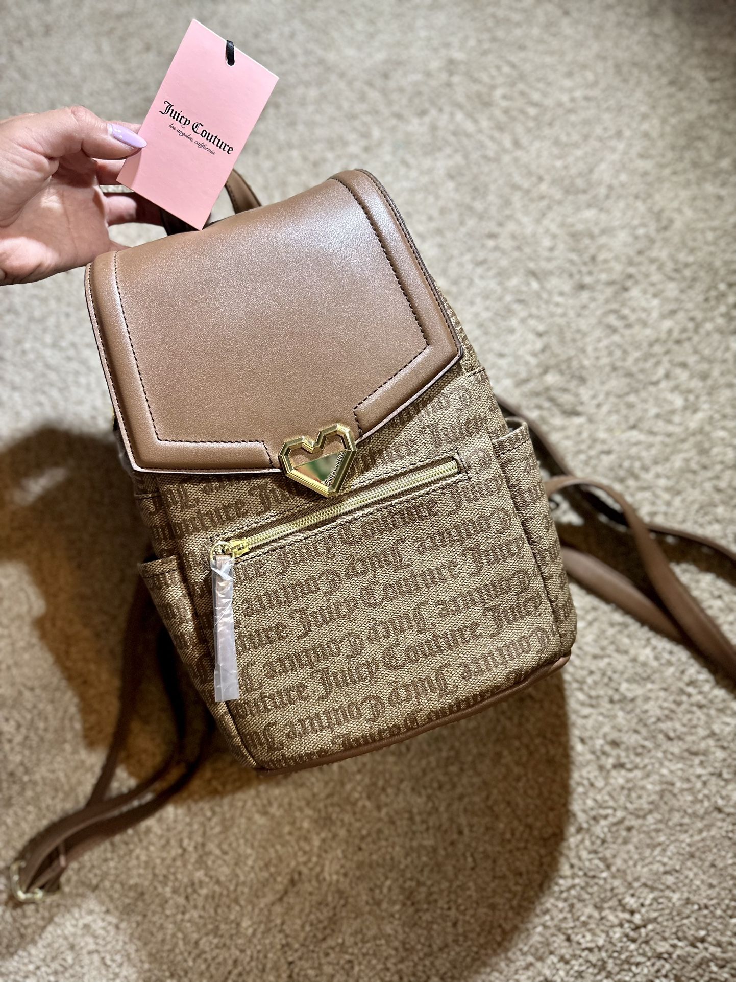 NEW Juicy Couture Modern Chic Medium Backpack Juicy Couture Fashionable Zippered Backpack with Front  main image 3