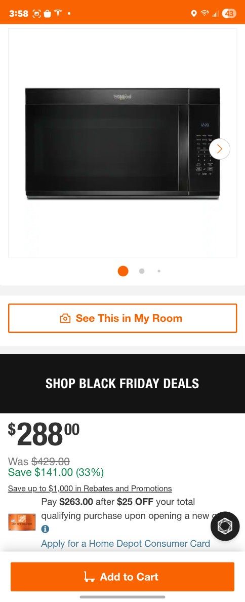 Over-the-range Microwave With Hood