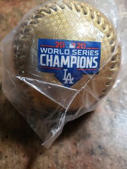 2020 Gold World Series Champions Dodgers Baseball