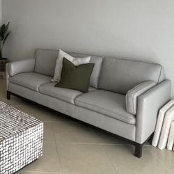 Grey Leather couch