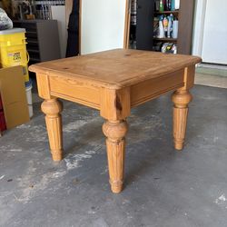 Knotty Pine side table