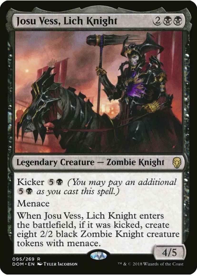 MTG Josu Vess, Lich Knight – Dominaria Card # 95