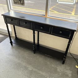 Black Shabby Chic Sofa Entry Table (in Store)