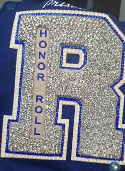 Letterman jacket bejewel
