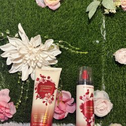 Bath & Body Works Japanese Cherry Blossom Body Cream & Mist 8oz Shea Butter