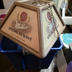 1983 GENUINE MILLER SPECIAL RESERVE HANGING LIGHT