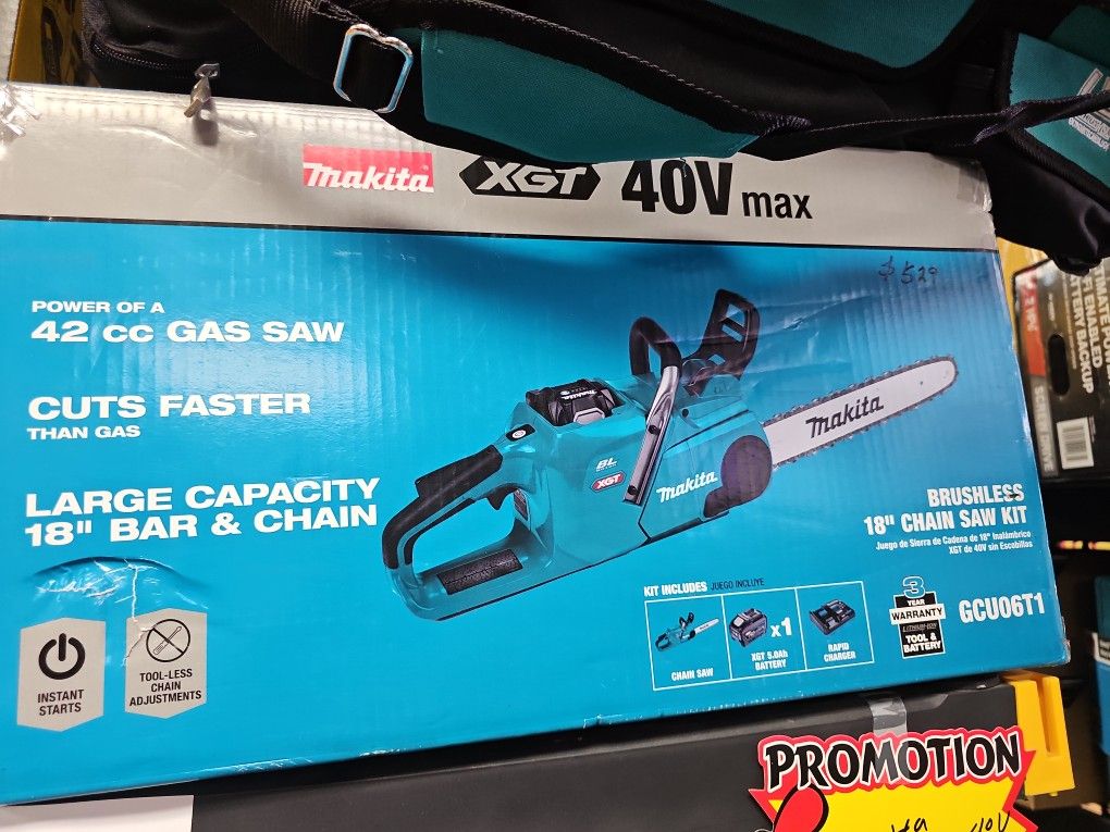 Makita Chainsaw Xgt 40v Max Kit