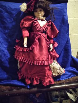 Victorian style porcelain doll