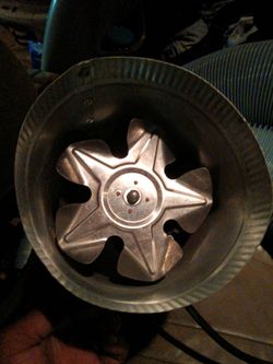 Induct multi exhaust fan with 6"by 15f industrial strength hose0p