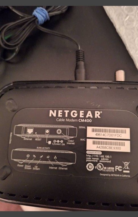 NETGEAR CABLE MODEM