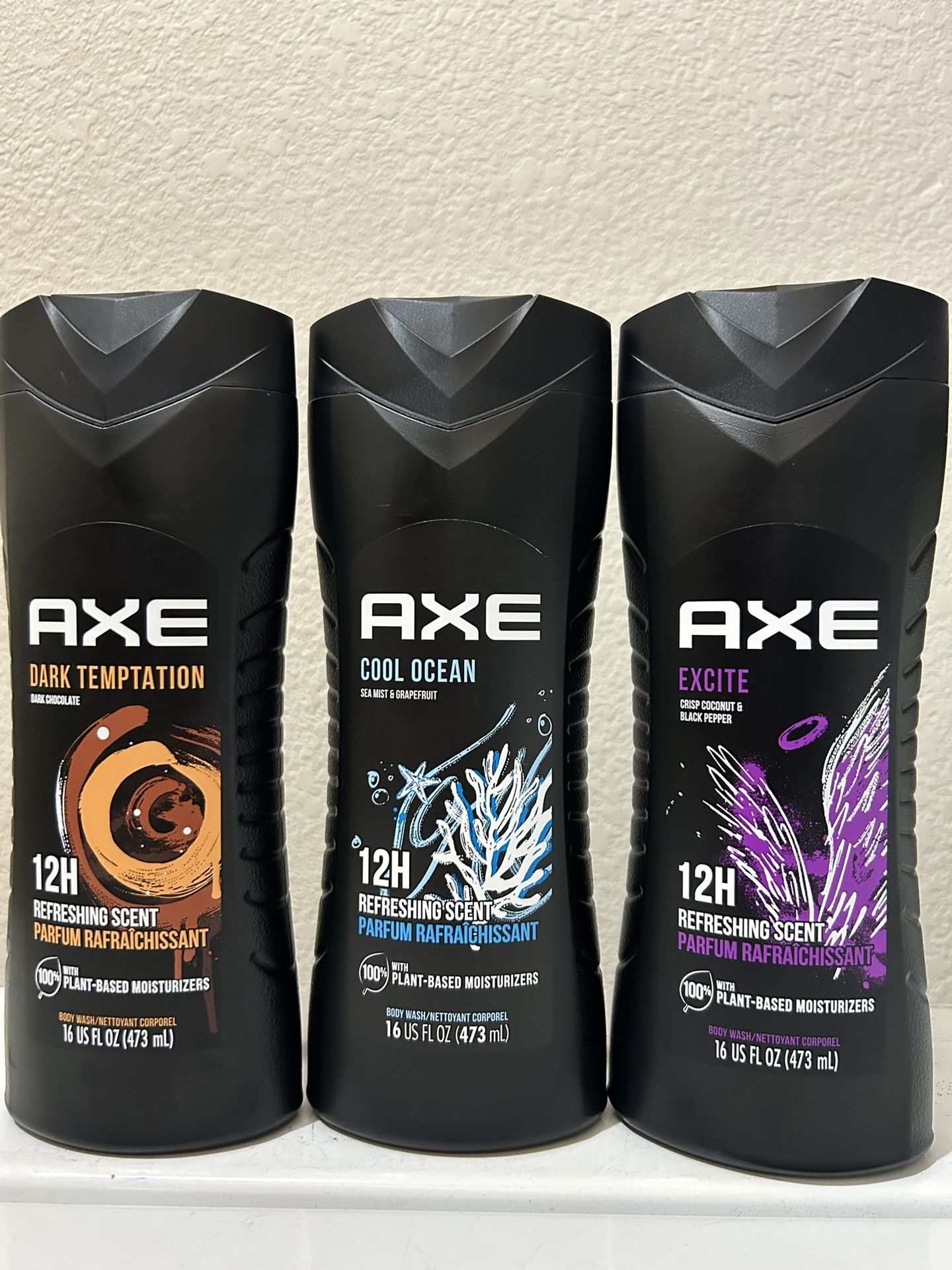 3 Axe Body Wash $10 Or $4 Each