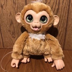 FurReal Monkey Plush Toy 10"-11" - Sounds Fur Real Hasbro Figure 2017 Works