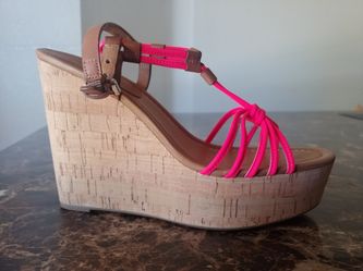 Coach wedge platform sandals