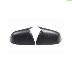 Brand New 2020-2024 Tesla Model Y Matte Real Carbon Fiber M Style Car Side Mirror Add On Cover Caps
