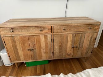 wooden sideboard