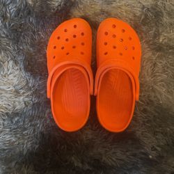 Orange Crocs 