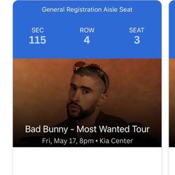 Bad Bunny Tickets | Fri May 17
